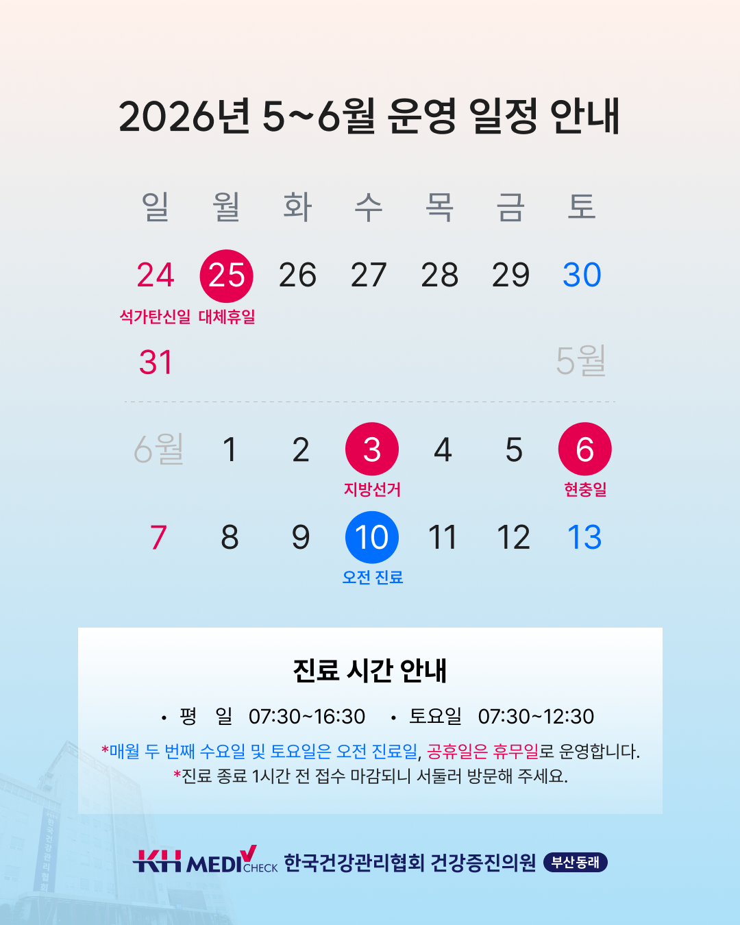 진료 일정